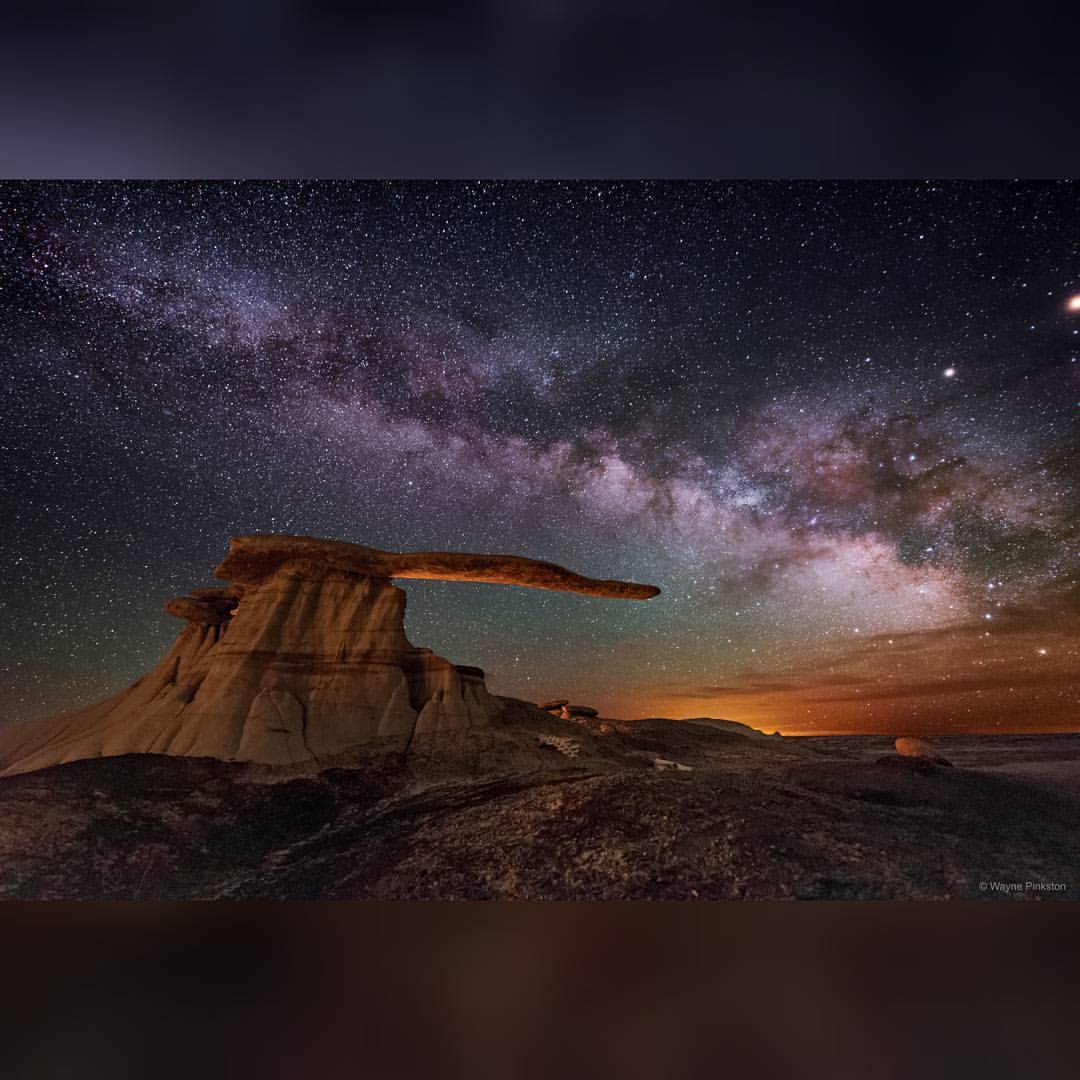 King of Wings Hoodoo under the Milky Way #nasa #apod #kingofwings #hoodoo #erosion