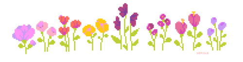 sergle:i really like pixeling flowers!