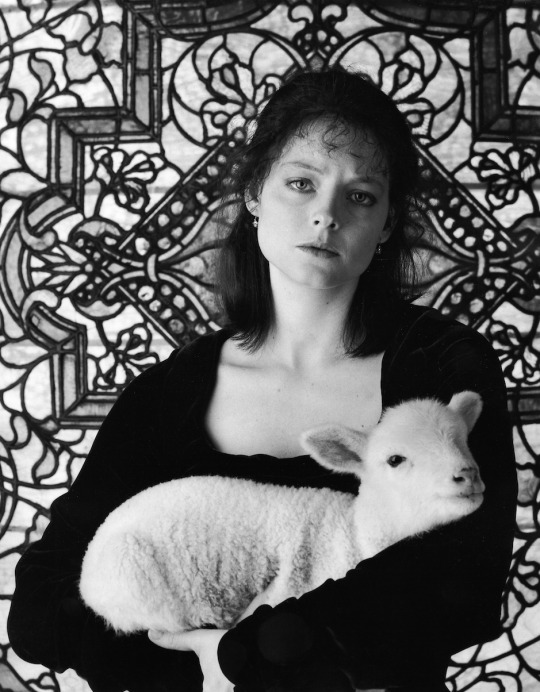 Happy 58th, Jodie Foster. Promotional photo for Jonathan Demme’s The Silence of the Lambs (1991).
