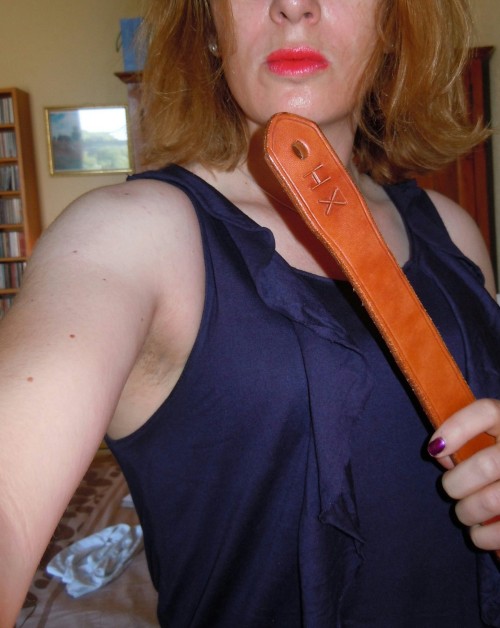 whipmeveryhard:  manxdelmonte:  whipmeveryhard:  Ready for my submissive slave  An extra heavy tawse