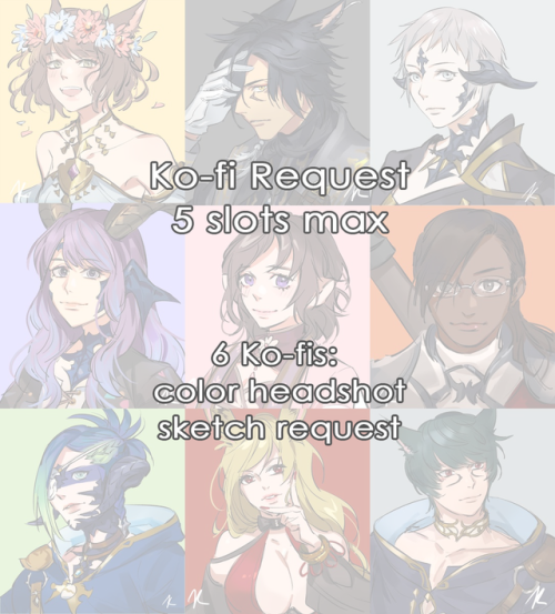 Ko-fi request will be open until all slots are full! You can request at here: https://ko-fi.com/tksn