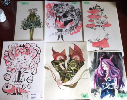 Originals I’ll be taking to Fan Expo Toronto Aug. 28~31 (Table A168) The remaining pieces will be on