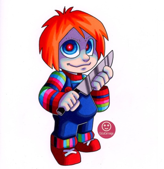 XXX colacarnage:Chucky doodle. Fun fact, the photo