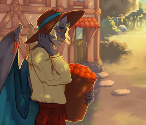 Preview of a very large piece I did for a zine, ft. my boy Brim.