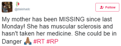 hustleinatrap:No money or time needed to help this Black girl find her missing mother. Please share this, it could save a life.