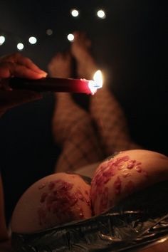 annaclove1:  The W is for wax. Because playing with fire is always fun! 