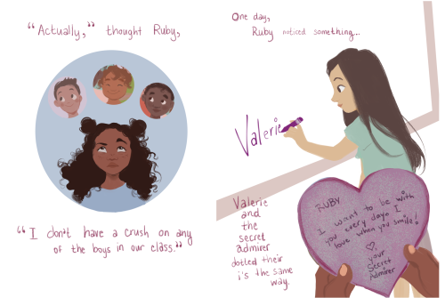 bevsi:made a tiny picture book for class. i wanted to challenge the idea that girls loving other gir