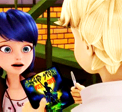 miraculousdaily:  He wanted her autograph because she made the cover.