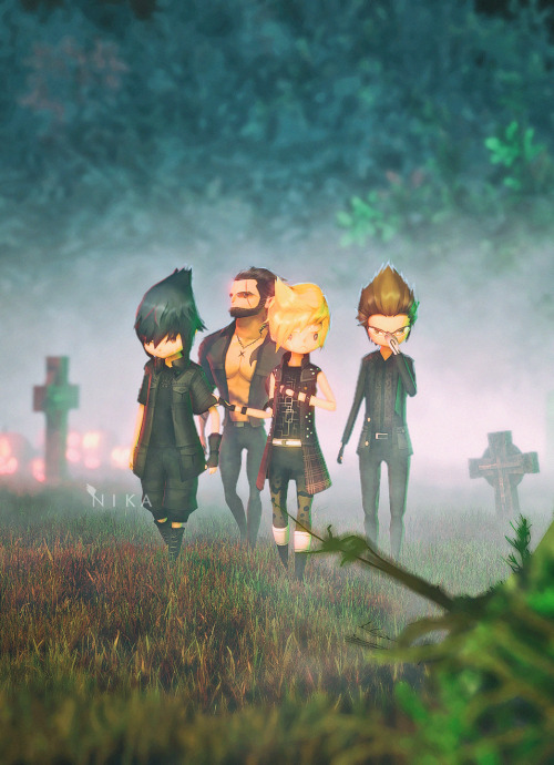 3deliciousdigital:Looks like Prompto isn’t particularly fond of ghosts…Not all impo