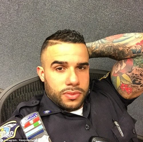 straightmenworshipping: Former Marine and New York City’s Finest hunk Deputy Miguel PimentelI 