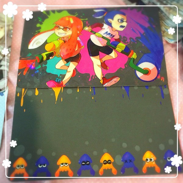 tattahitori:  I also made fire emblem fates and splatoon prism postcards!! ^Q^////