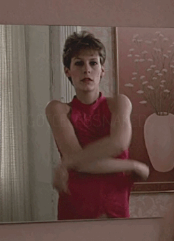 gotcelebsnaked:Jamie Lee Curtis - ‘Trading