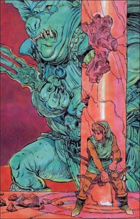 retrogamingblog:Concept Art for the Legend of Zelda by Katsuya Terada