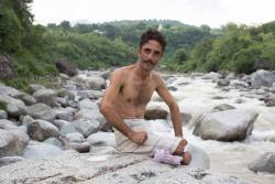 humansofnewyork:  He was swimming with his