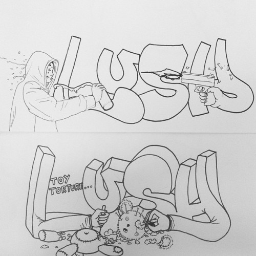 lushsux:  From the black books I don’t even have… #sketch #drawing #comic #comics #illustration #blackbook #graff #graffiti #graffitiart #graffitiartist