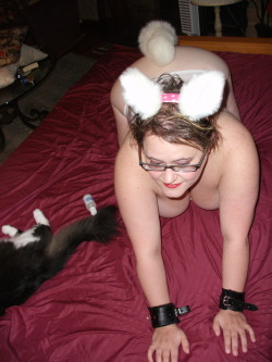 Good-Dog-Girls:  Another Submission Of My Nerdy Pet Wife. We Are A Real Couple And