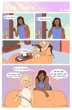 disteal: Welcome back to awkward dorkwatch Angela is Amelie’s friend from university and Fareeha’s perfect woman. 