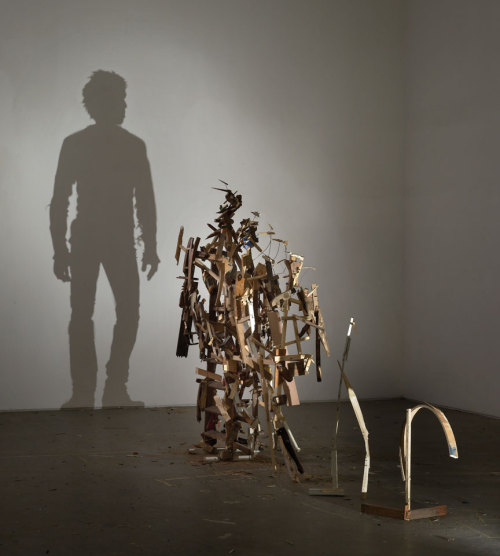 capslockapocalypse:  artmonia:  Incredible Shadow Art Created From Junk by Tim Noble & Sue Webster.  are we not gonna talk about  the nevermind 