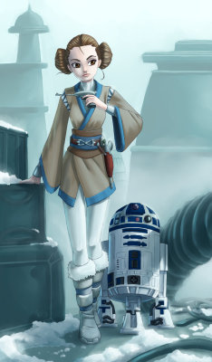 agentdaisys:  Padme Amidala and R2-D2 x 