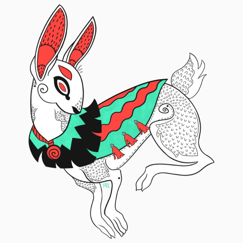 patterned rabbit