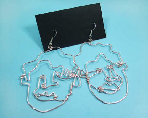 Been making some wire earrings recently // For sale on mt Etsy