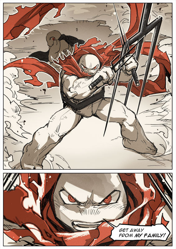 zibanitu6969:   TMNT fancomic “Dimension M Red and Black”#6 page 1-3 *Previously