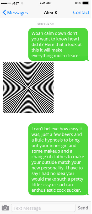 spindizzy17:  A little hypno/forced femme caption for a change