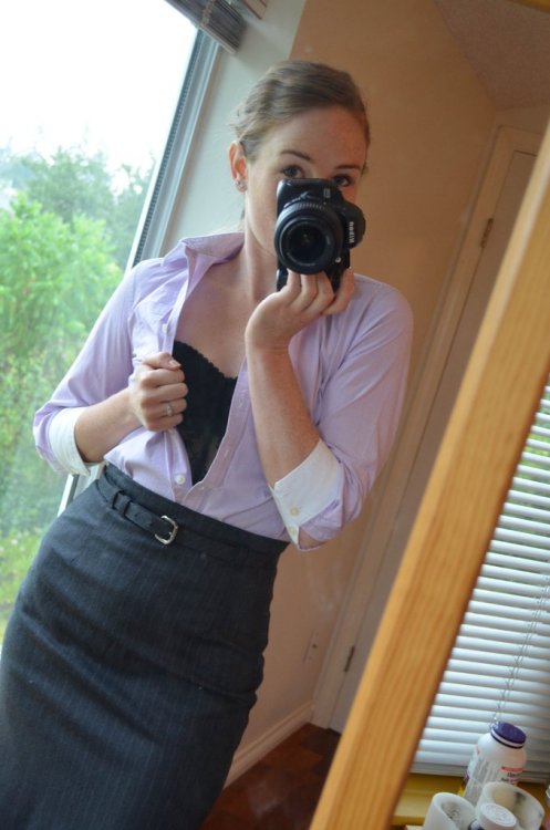 shooting-myself:  A grown-up schoolgirl outfit. Think I’ll get good grades this semester? Part 1 ! ————————————————————————— We dare you to submit your self shot pictures at: http://www.selfshotpictures.com/submit