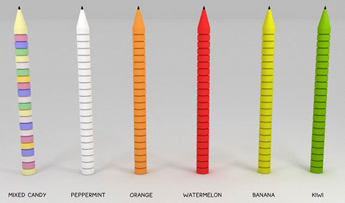 Edible Pen - contains 20 pieces of candy with edible ink, the candy can be replaced