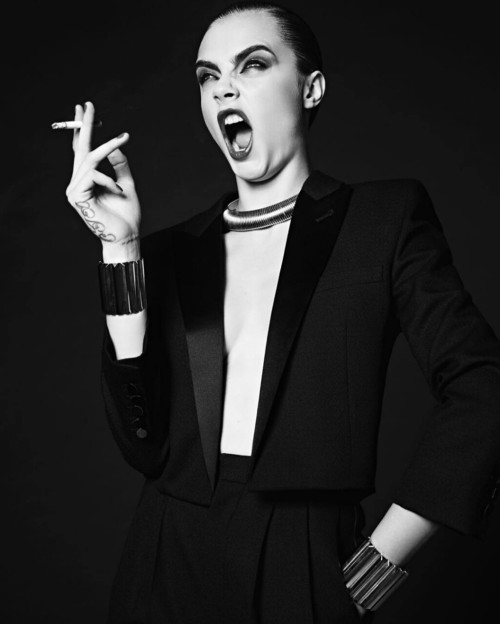 carah0lic: Cara Delevingne for Yves Saint Laurent’s Autumn/Winter 2016/2017 “La Collection De Paris”