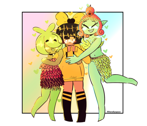 I gave Bee some girlfriends. Maybe then can help her with nectar collection for work :thinking: