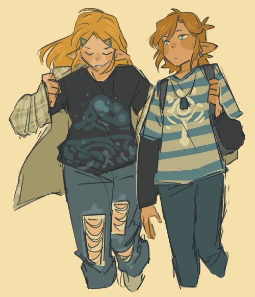 blueskittlesart:fashion icons (more of me dressing link and zelda however the hell i want)