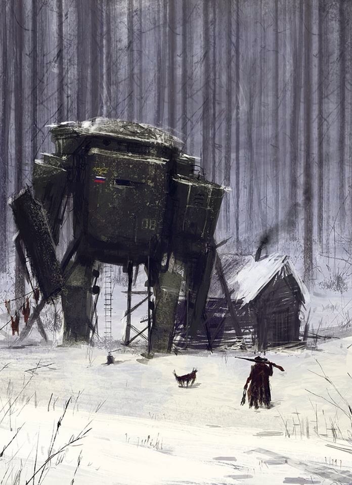toocatsoriginals:  Jakub Rozalski - Sci-Fi Paintings of Russian Revolution-Era Mechs
