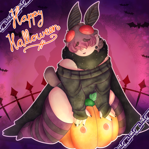 very late to post it here but this was my Halloween drawing for this year :,D 