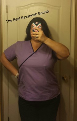 Therealsavannahbound:  Monterey Loves Me In My Scrubs. Even More So Because My Nipples