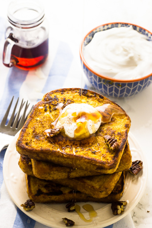 fullcravings:Vegan Pumpkin French Toast