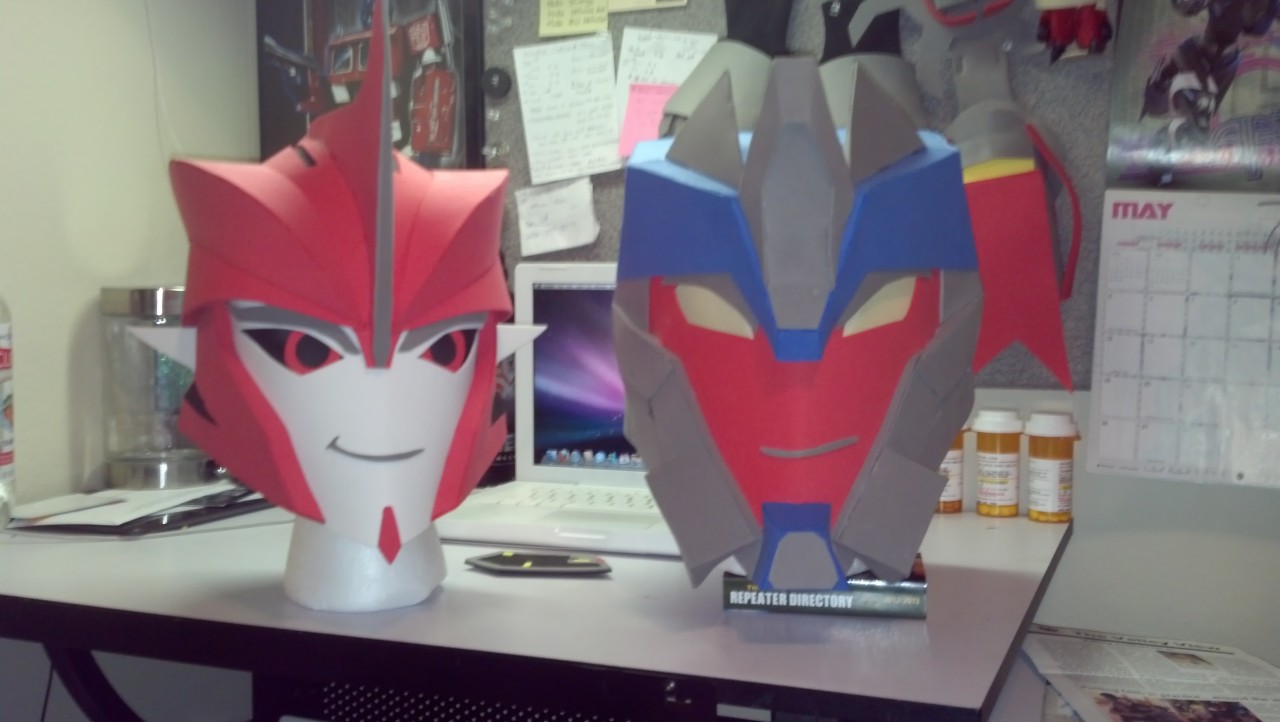 ask-dr-knockout:  Ooc: Knockout and Breakdown Helmhats. Better watch out Autobots!