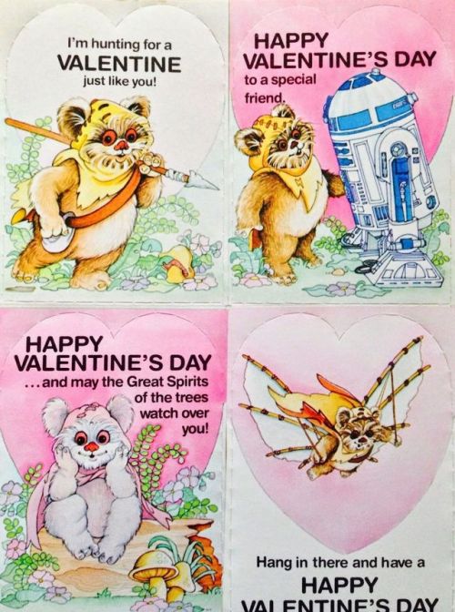 ratherchildish:Hang in there, Valentine.  (1983, via ebay.com)