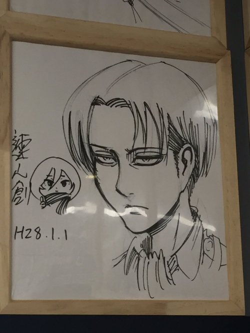 Porn Isayama Hajime’s sketches of Levi and chibi photos