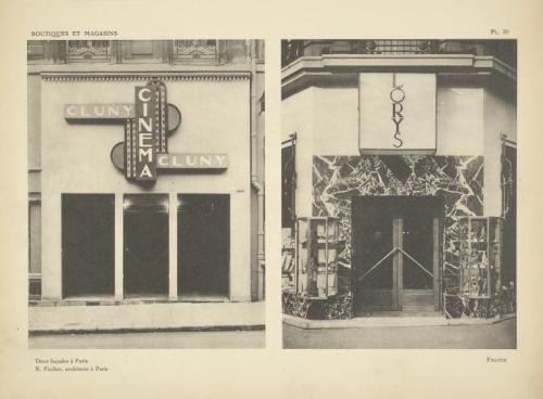 René Herbst, Boutiques and Shops, examples from Paris, 1929. Edition Charles Moreau, Paris. Via NYPL