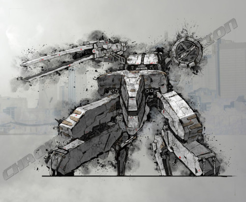 digital-nugget: Metal Gear Rex by Al Santiago