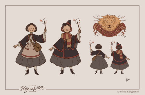 sl-draws:What I think the Hogwarts uniform for witches in training would have looked like in the 185