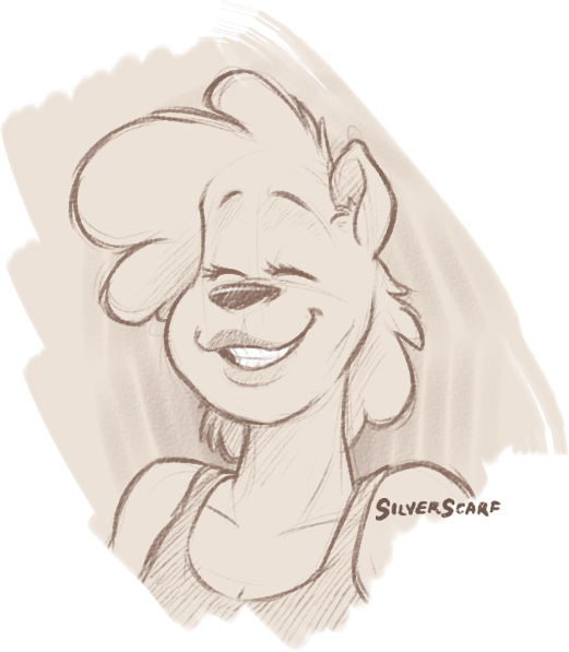 scarfofsilver: Tried my hand at caricaturizing my own characters. Hey, I’m satisfied