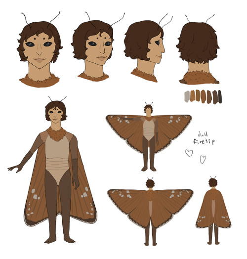 Concept for a cute moth lady!!