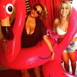 meanwhileinvegas:  Missing this babe and drinking with giant flamingos 👯🍹. #heathertomytamra #missher #octoberistoofaraway #shesalwaysbetterthanakj #doubletrouble by dani_elle_g http://ift.tt/1OEcSmL 