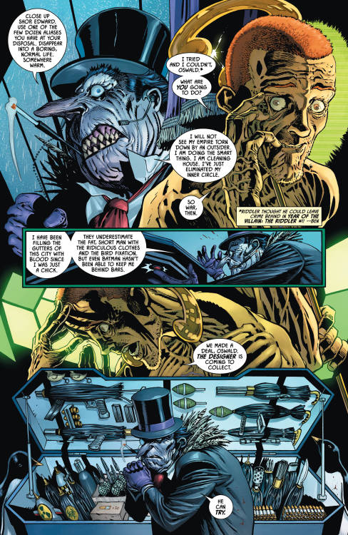 schemingminor: We see between the start of Riddler’s arc in this to now in Batman #99, he has 