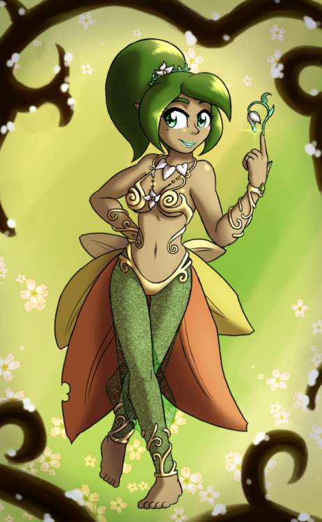 Dryad lass commissioned by @zirocoh!This one took me longer than I’d like but she’s finally assemble