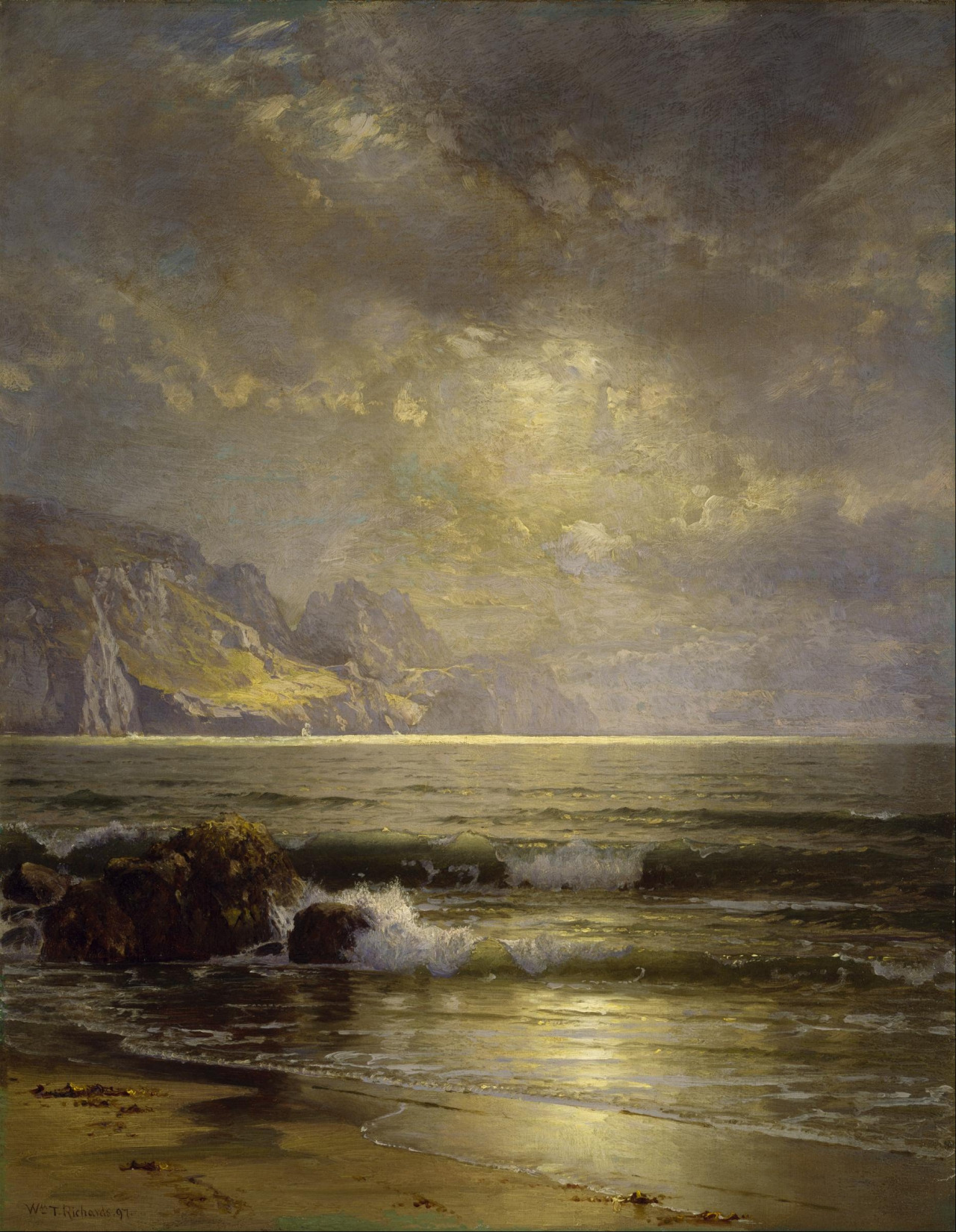 Seascape
William Trost Richards (American, 1833-1905)
Oil on canvas, 63.8 x 81.8 cm, 1897.
The Museum of Fine Arts, Houston.