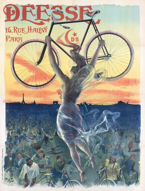 dutzervonmezzenbrau: Déesse Bicycles (1898).  poster by Jean de Paleologu. 