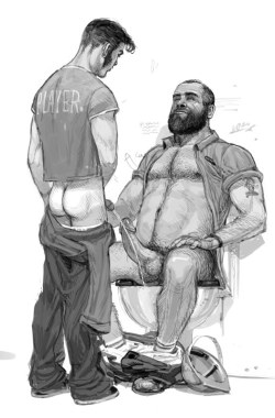 homoillustrated:  eroswolf:  ars-hermetica:  aluncle:  playing with a nasty uncle  Cause who doesn’t love pissing on older men?  Art by Player  Follow us at HomoIllustrated 